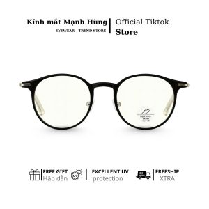 Gọng kính nhựa dẻo tròn có kim loại – phong cách thanh lịch, unisex hiện đạ thời trang nam nữ