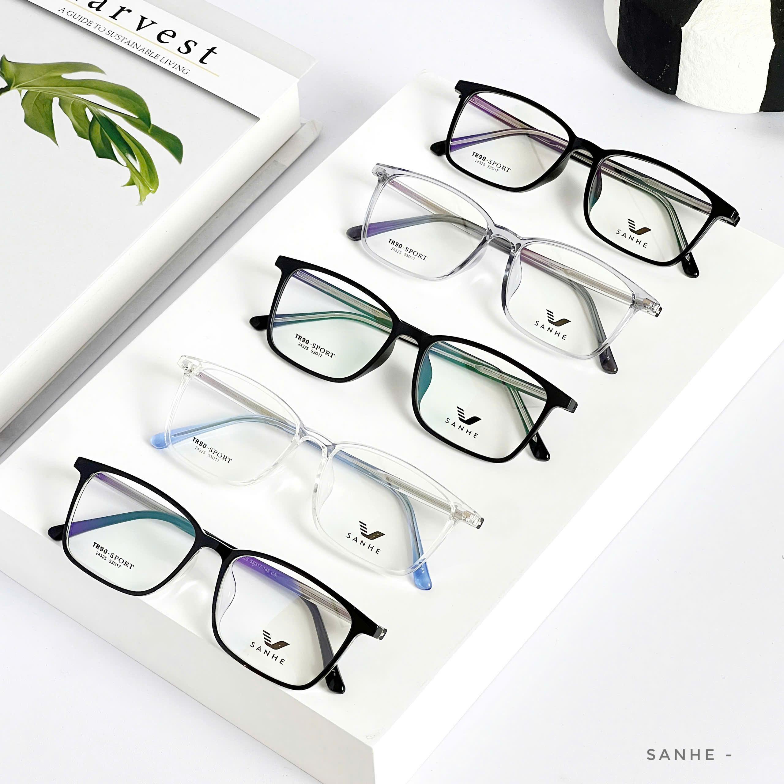 Gọng Kính Nam Nữ TR90-Sport SanHe – Dáng Vuông Thời Trang, Siêu Nhẹ, Chống Va Đập - Ảnh 2
