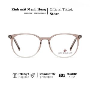 Gọng kính Mắt mèo SAN BULONIE 1608 – phong cách Hàn Quốc, siêu nhẹ và tinh tế, form tròn nhẹ, thời trang unisex
