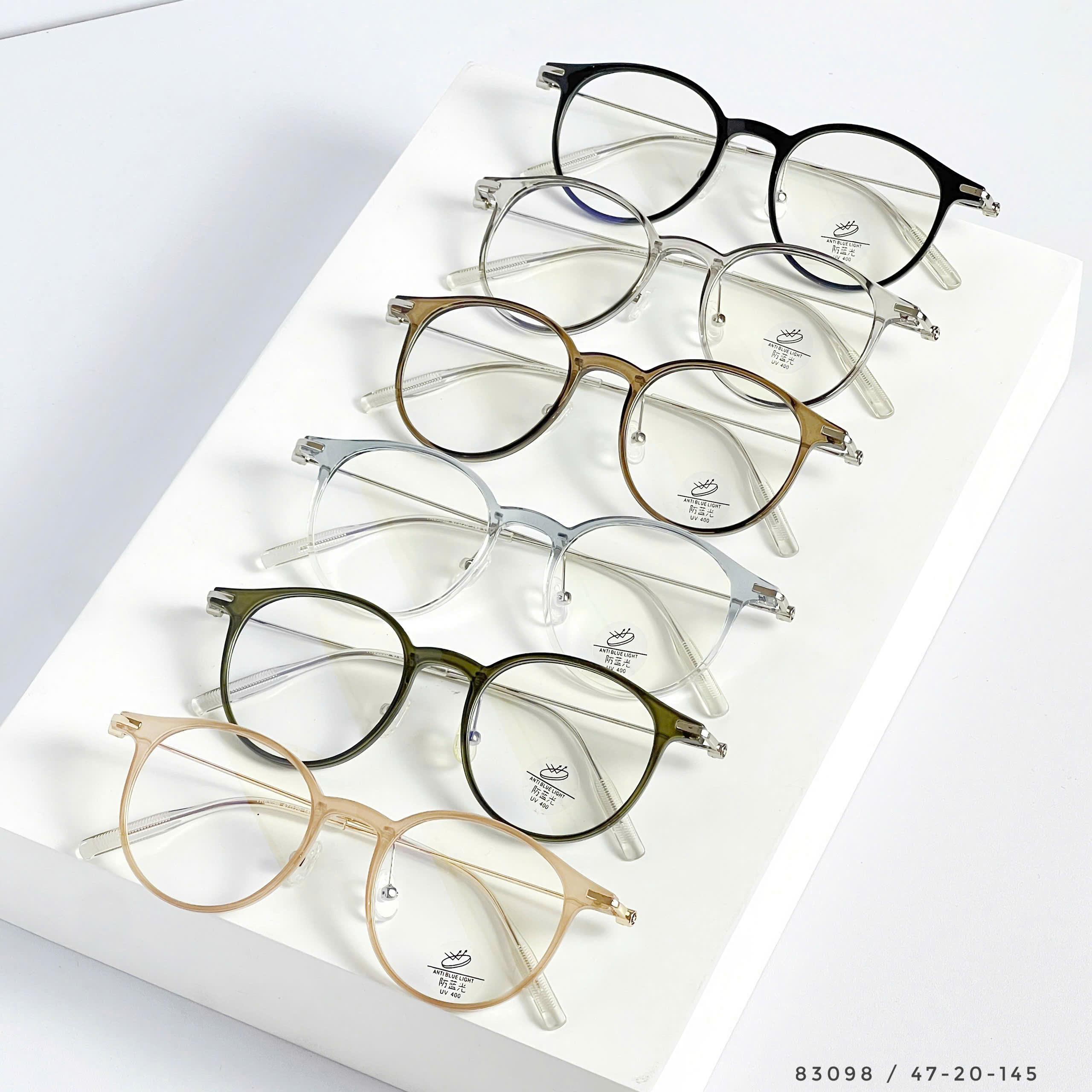 Gọng kính nhựa dẻo tròn có kim loại – phong cách thanh lịch, unisex hiện đạ thời trang nam nữ - Ảnh 2