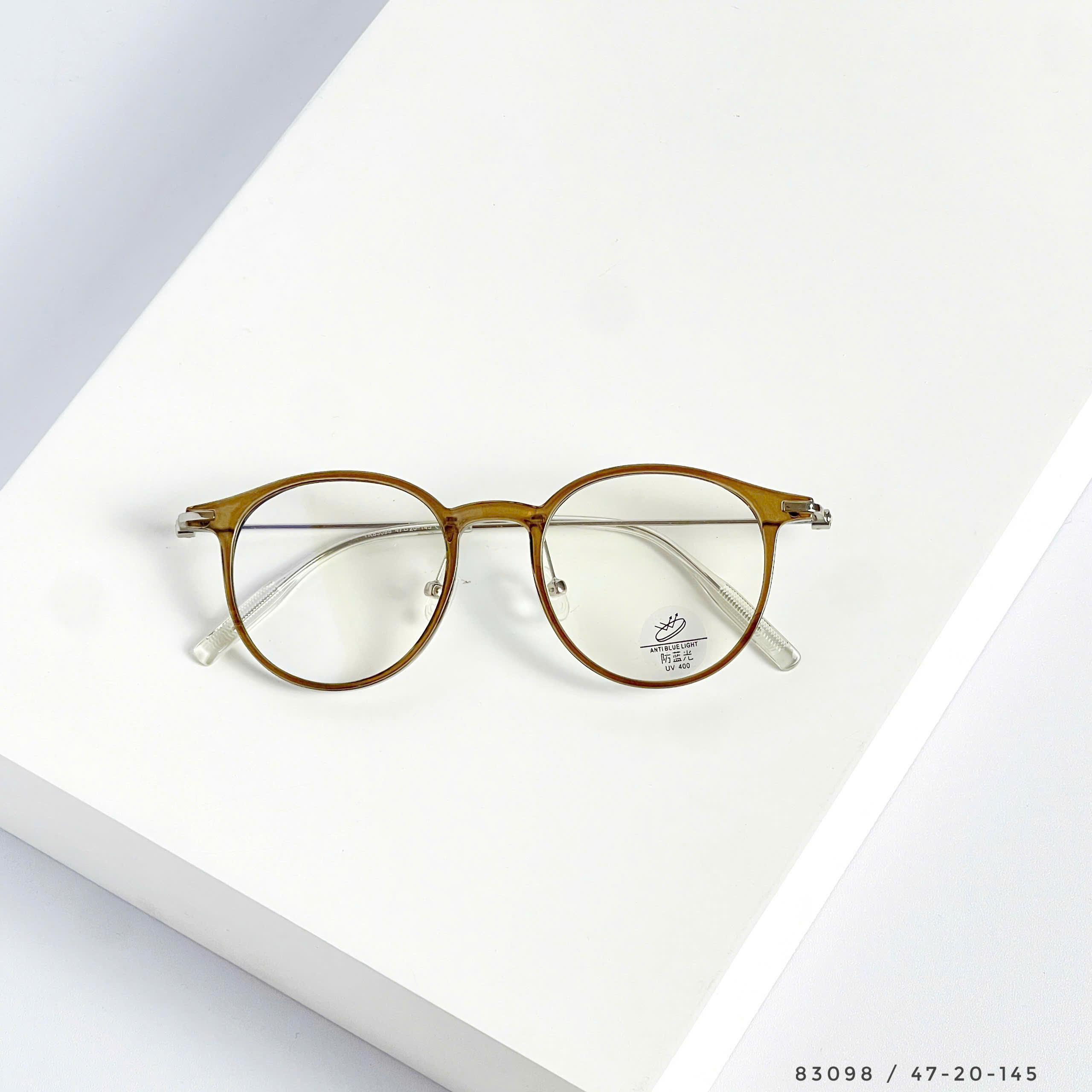 Gọng kính nhựa dẻo tròn có kim loại – phong cách thanh lịch, unisex hiện đạ thời trang nam nữ - Ảnh 7