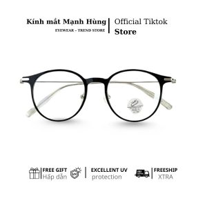 Gọng kính tròn CHILU 83098 phối kim loại sang trọng – chất liệu nhựa dẻo siêu nhẹ khó gãy, đeo thoải mái cả ngày, hợp cả nam và nữ theo phong cách Hàn