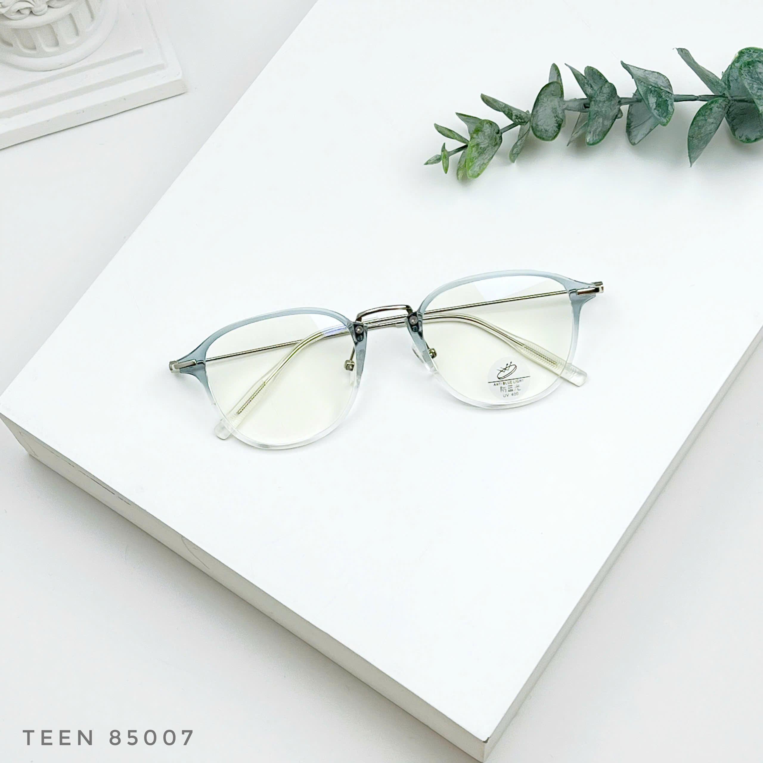 Gọng kính phối kim loại thanh lịch – chất liệu nhựa dẻo siêu nhẹ khó gãy, đeo êm thoải mái, phong cách Hàn trẻ trung và tinh tế - Ảnh 7