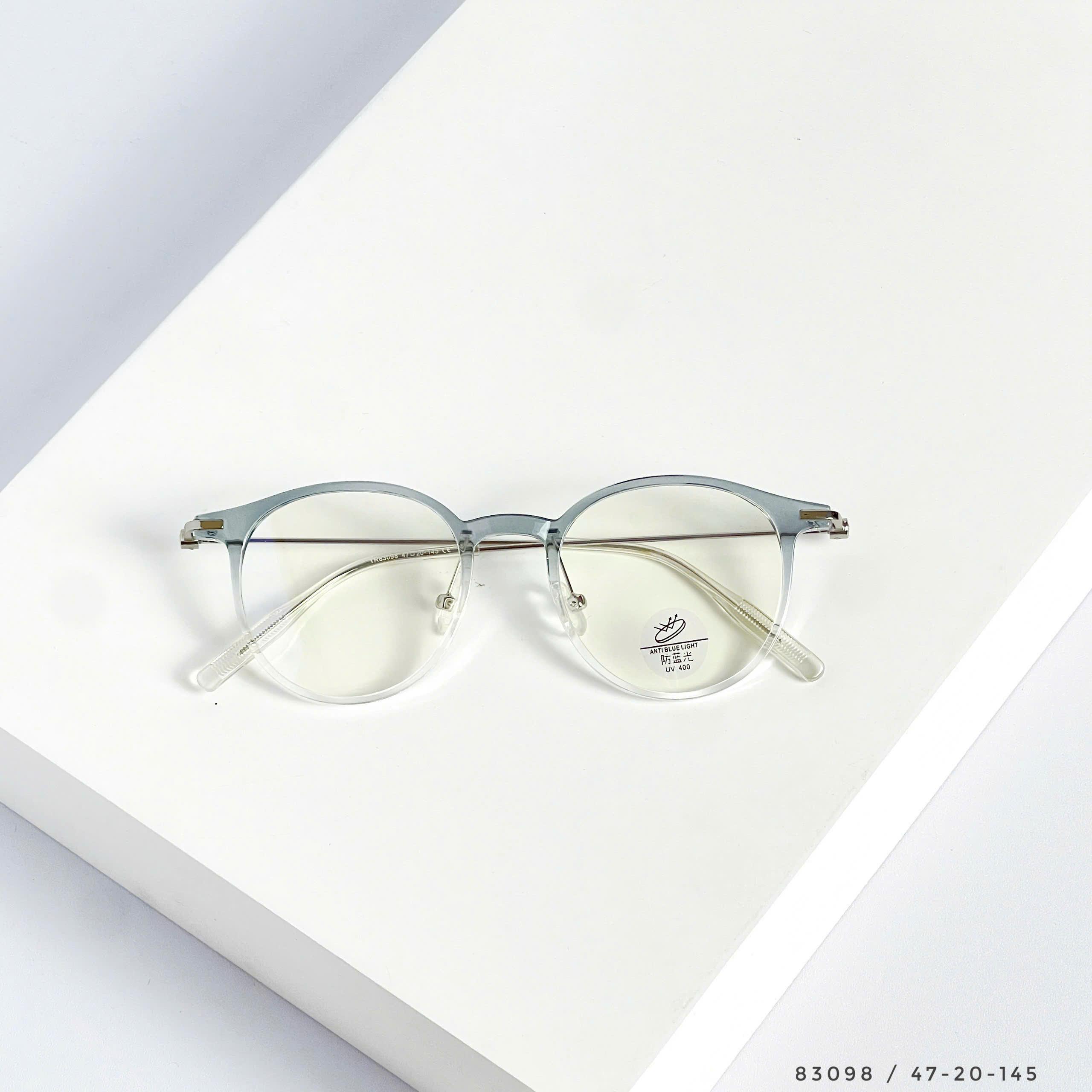 Gọng kính nhựa dẻo tròn có kim loại – phong cách thanh lịch, unisex hiện đạ thời trang nam nữ - Ảnh 8