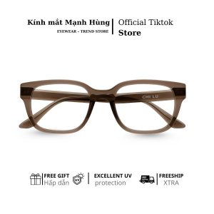 Gọng kính nữ CHILU form vuông nhẹ nhiều màu – nhựa dẻo siêu nhẹ khó gãy, đeo thoải mái cả ngày, tôn da và dễ phối đồ chuẩn style Hàn
