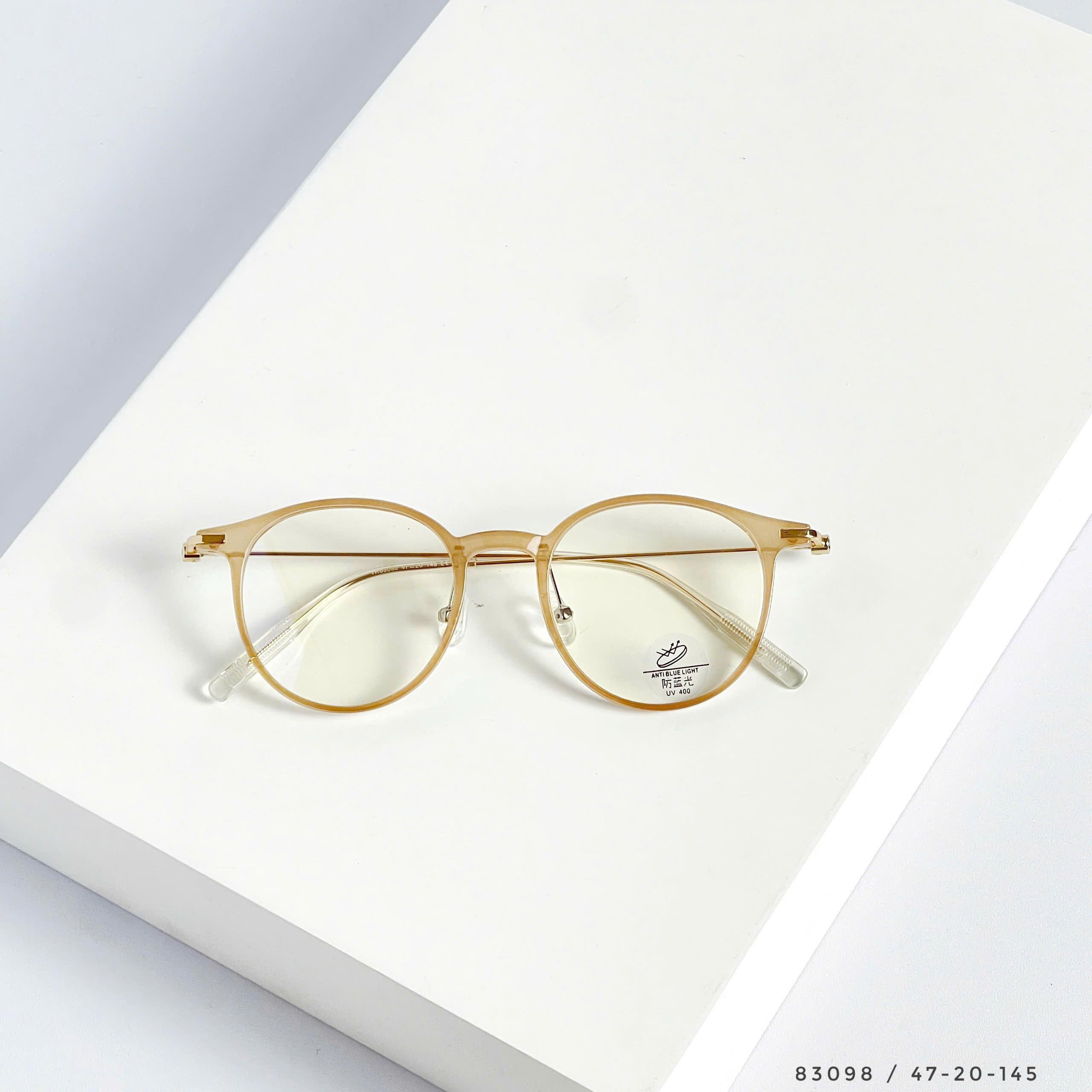 Gọng kính nhựa dẻo tròn có kim loại – phong cách thanh lịch, unisex hiện đạ thời trang nam nữ - Ảnh 4