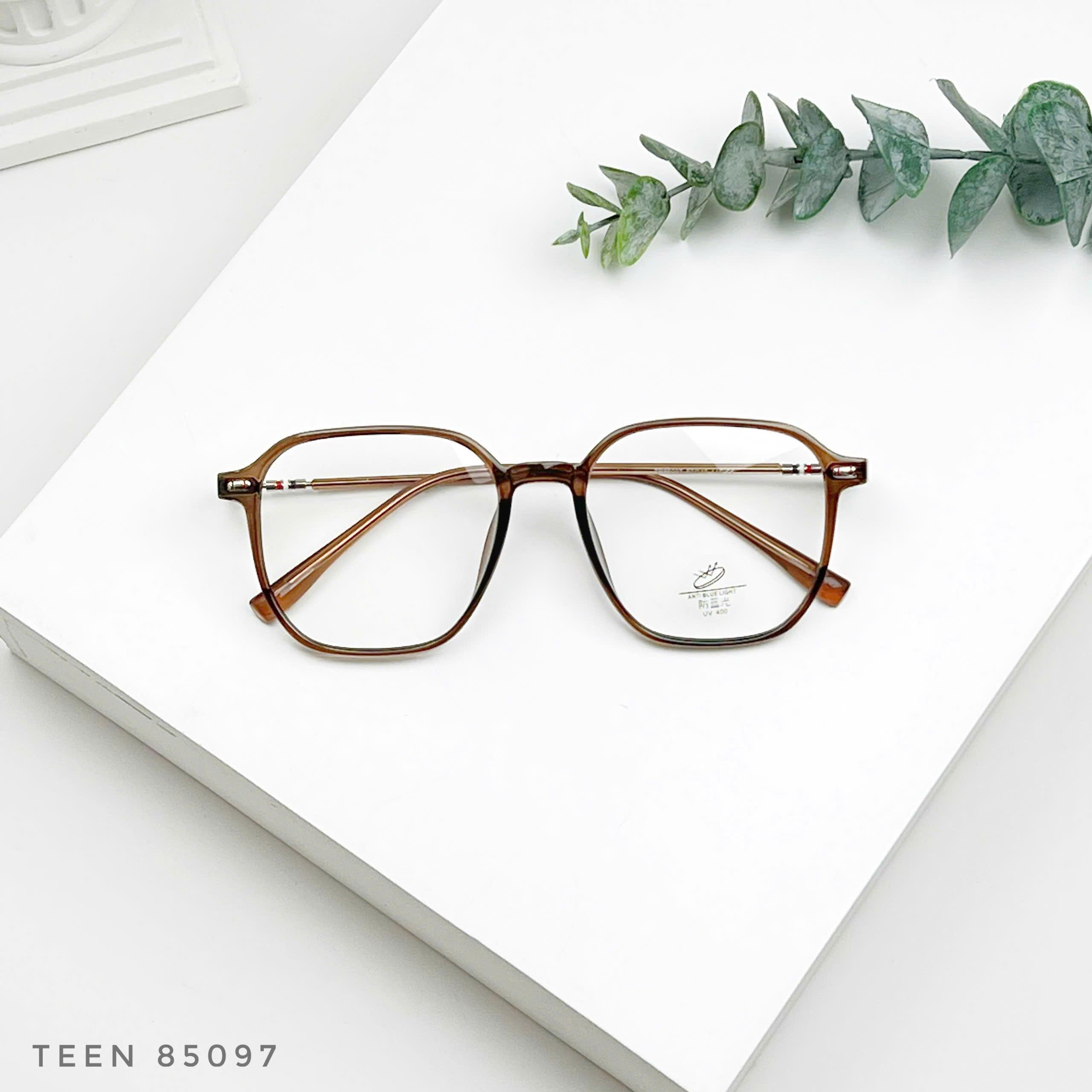 Gọng kính form vuông trẻ trung – chất liệu nhựa dẻo siêu nhẹ khó gãy, đeo êm thoải mái, phù hợp cả nam và nữ phong cách Hàn - Ảnh 6