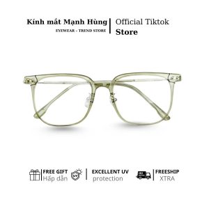 Gọng kính trẻ trung hiện đại – thiết kế phối kim loại sang xịn, nhựa dẻo siêu nhẹ đeo êm thoải mái, chuẩn style Hàn cho học sinh – sinh viên